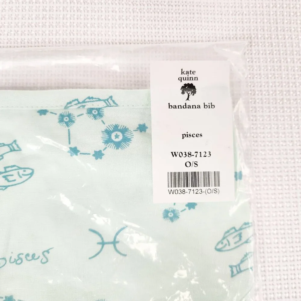 Kate Quinn Bandana Bib Pisces New Astrology Constellation Bamboo